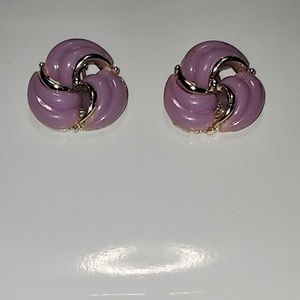 Vintage Mid-century Lucite/Thermoset Clip Earrings